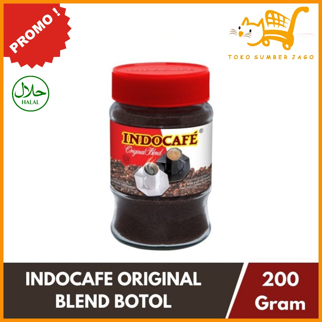 

Indocafe Coffee Original Blend 200gr Botol