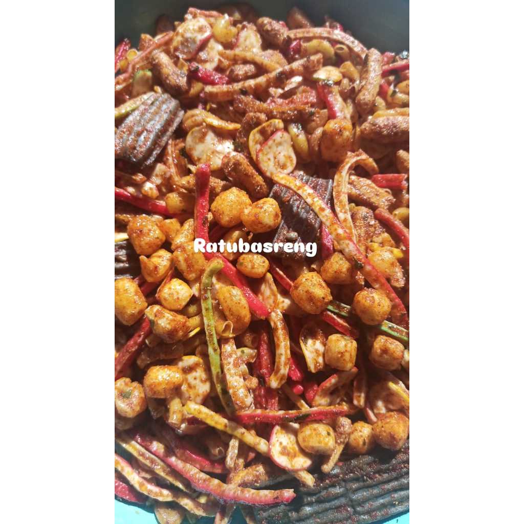 

KERUPUK Seblak Mix/Campur PEDAS Daun Jeruk 500 GRAM