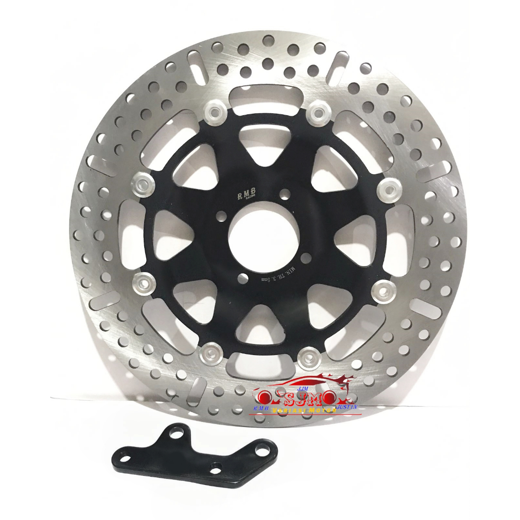 piringan cakram depan yamaha RX KING plus BREKET 300mm DISC CAKRAM DEPAN RX KING NEW-RX KING LAMA-RX