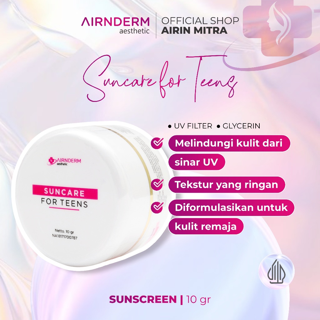 Suncare For Teen Airin Beauty, Sunscreen For Teens, Skincare Pelembab Wajah Remaja
