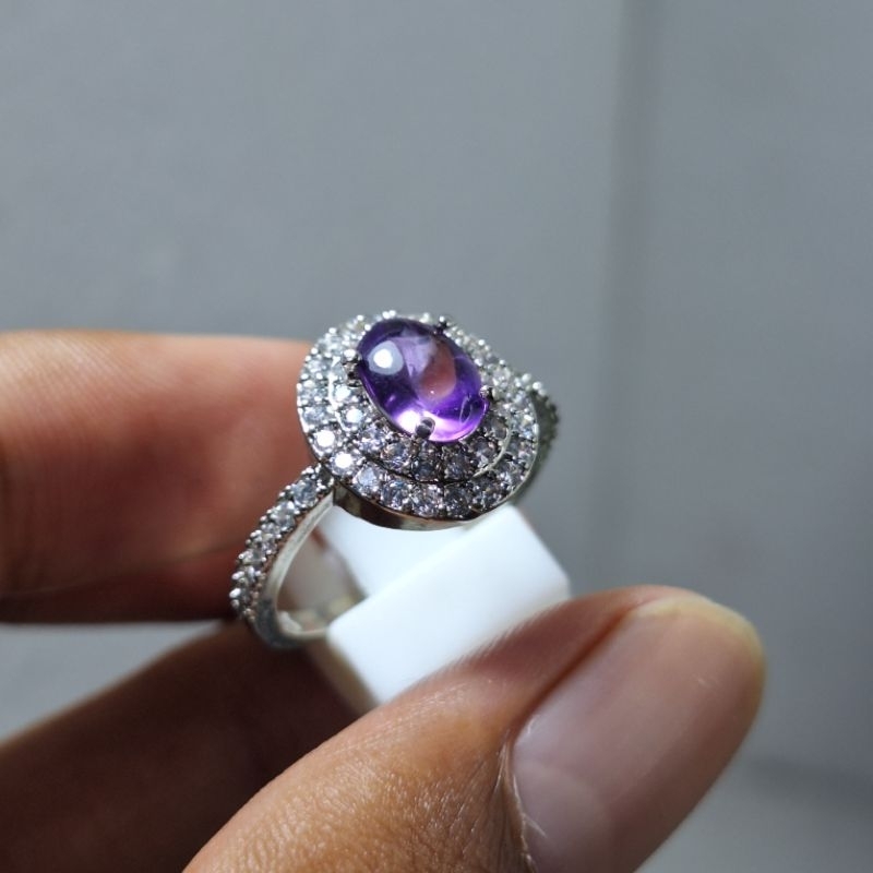 BATU CINCIN KECUBUNG AMATIS ORIGINAL KALIMANTAN RING CEWE