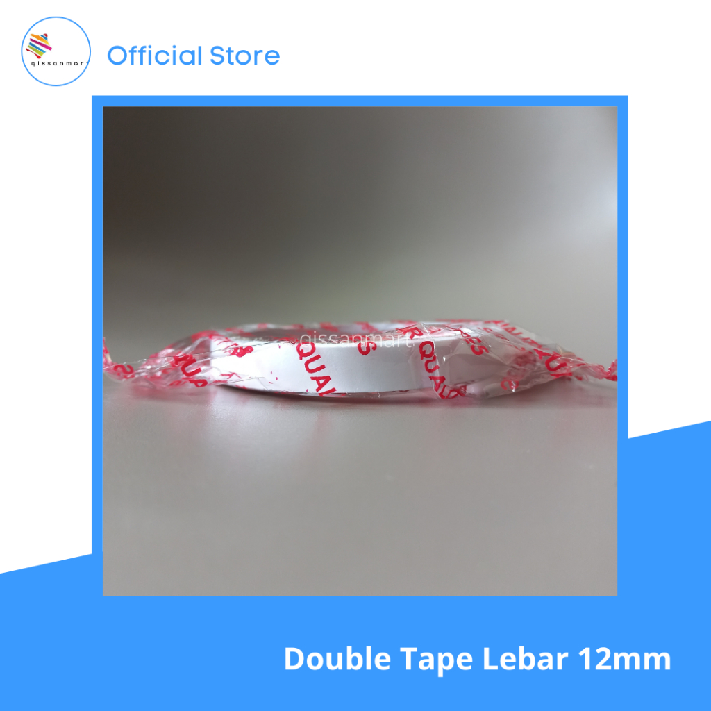 

Double Tape Perekat 2 Sisi Ukuran 12mm x 15 yard