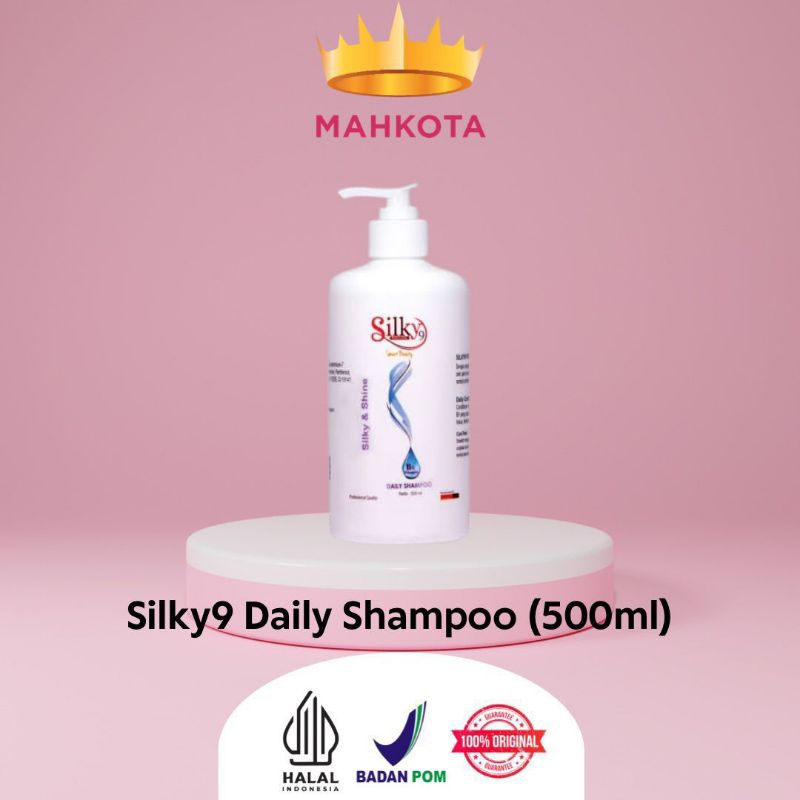 ☘️Mahkotacosmetik☘️ SILKY9 PRO DAILY SHAMPOO 500 ML
