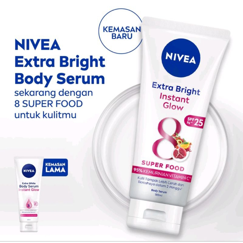 NIVEA BODY SERUM INSTANT GLOW 180ML