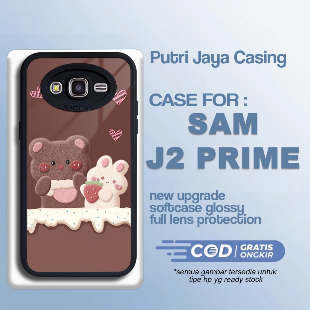 Case Samsung J2 Prime Terbaru Bear Lucu Casing J2 Prime Termurah Hardcase Softcase Glossy Terlaris