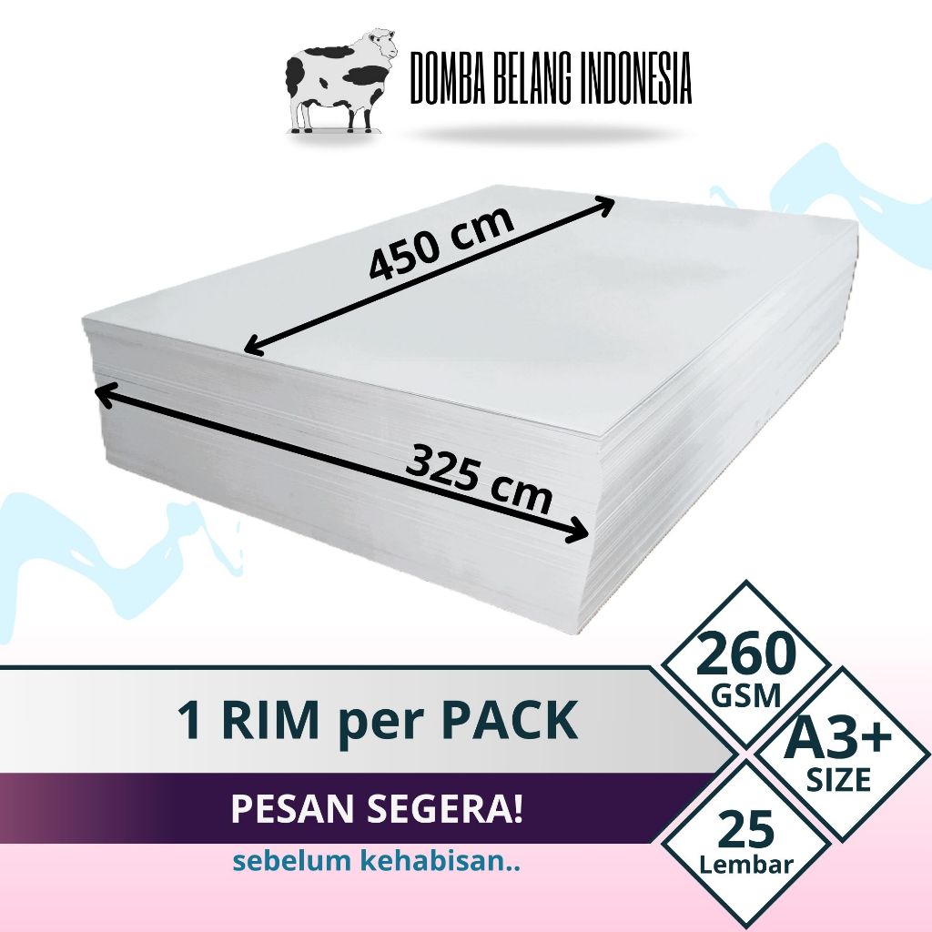 

Kertas Print Art Cartoon 25 Lembar 260gsm Ukuran 325 X 450 mm Untuk Poster Majalah Cover
