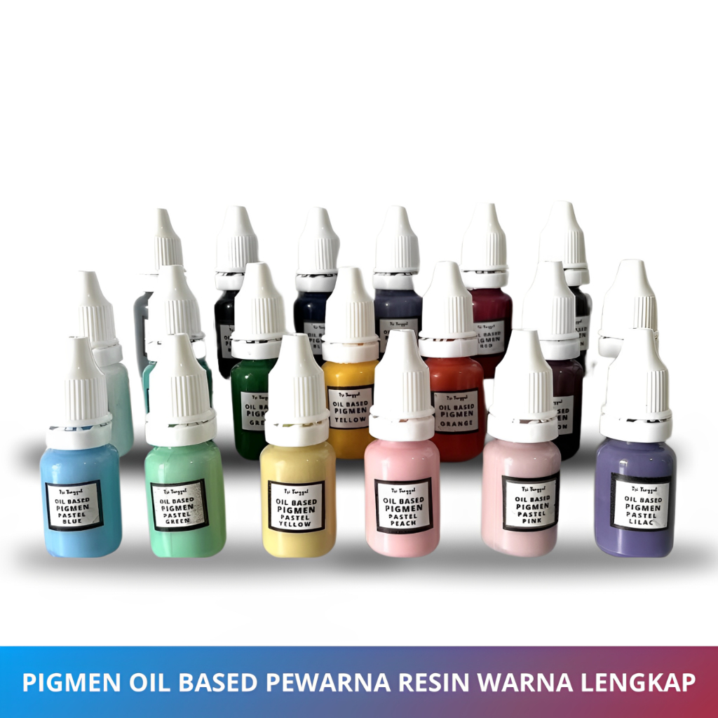 

Pigmen oil Resin Cat Warna Warni | pigmen resin | pewarna resin bening
