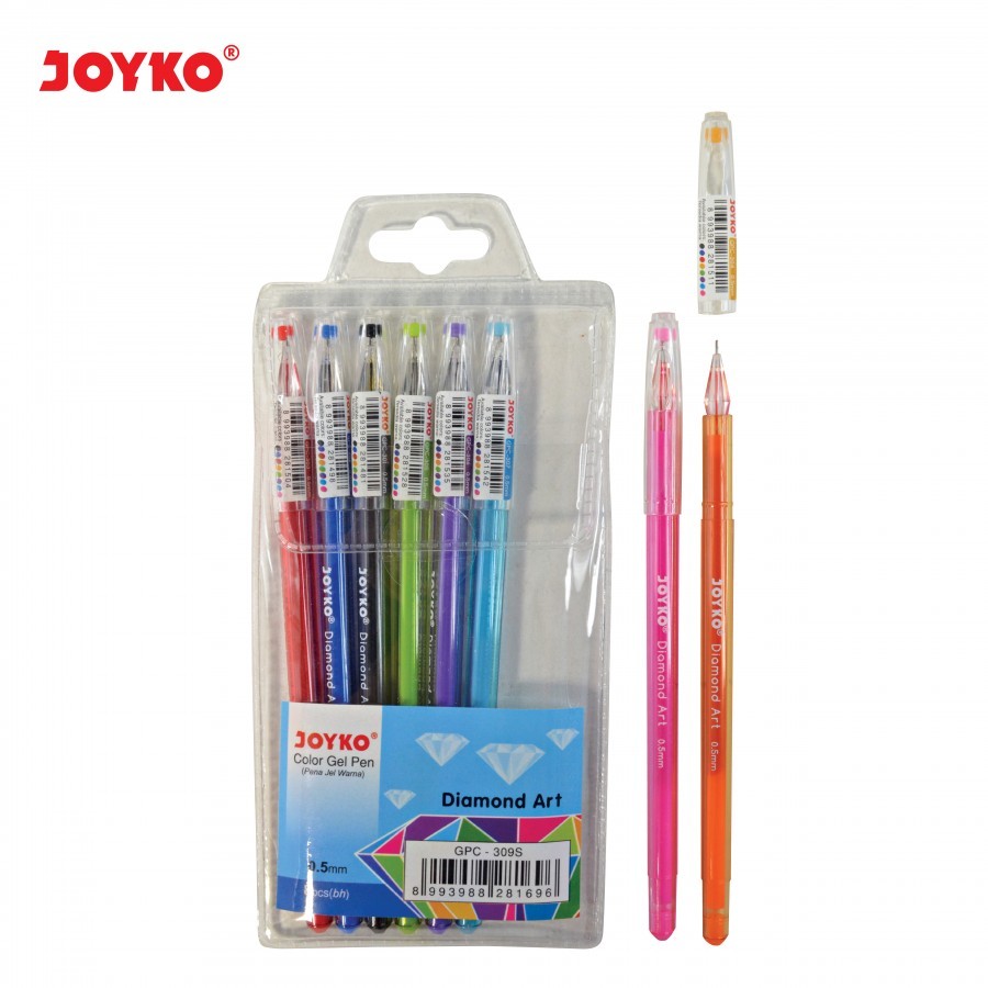 

oyko Gel Pen Warna Diamond GPC-309S / GPC 309 Art Set isi 8 Pulpen Unik Murah