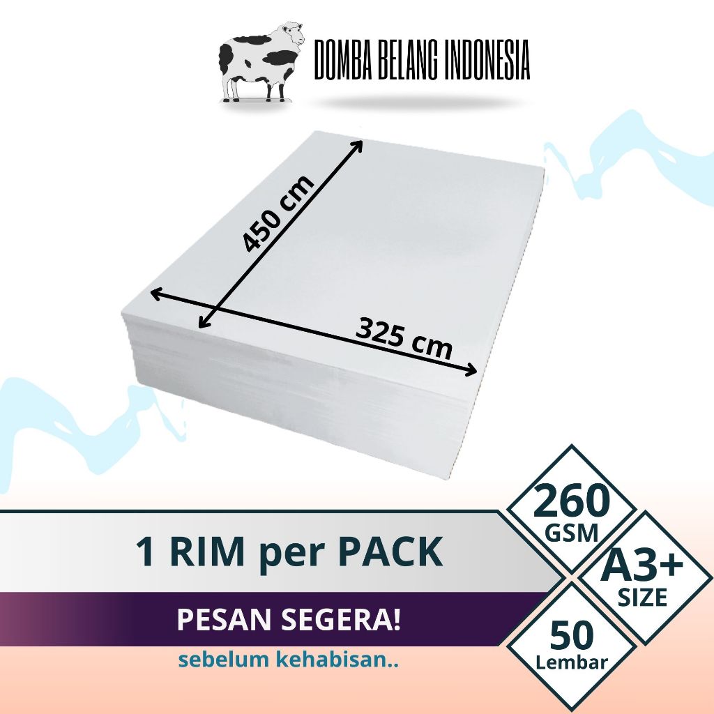 

Kertas Print Art Cartoon 50 Lembar 260gsm Ukuran 325 X 450 mm Untuk Poster Majalah Cover