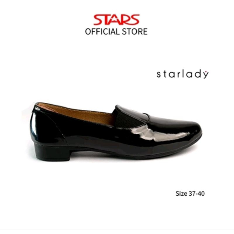 STARLADY Sepatu Heels Formal Wanita/Remaja Perempuan Elycia Hitam