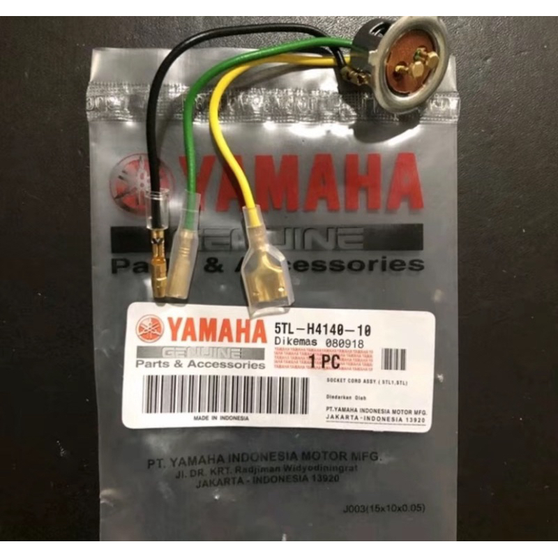 ORIGINAL FITING LAMPU SOCKET DEPAN MOTOR YAMAHA MIO SOUL J VEGA KARBU KODE PART 5TL OLD LAMA