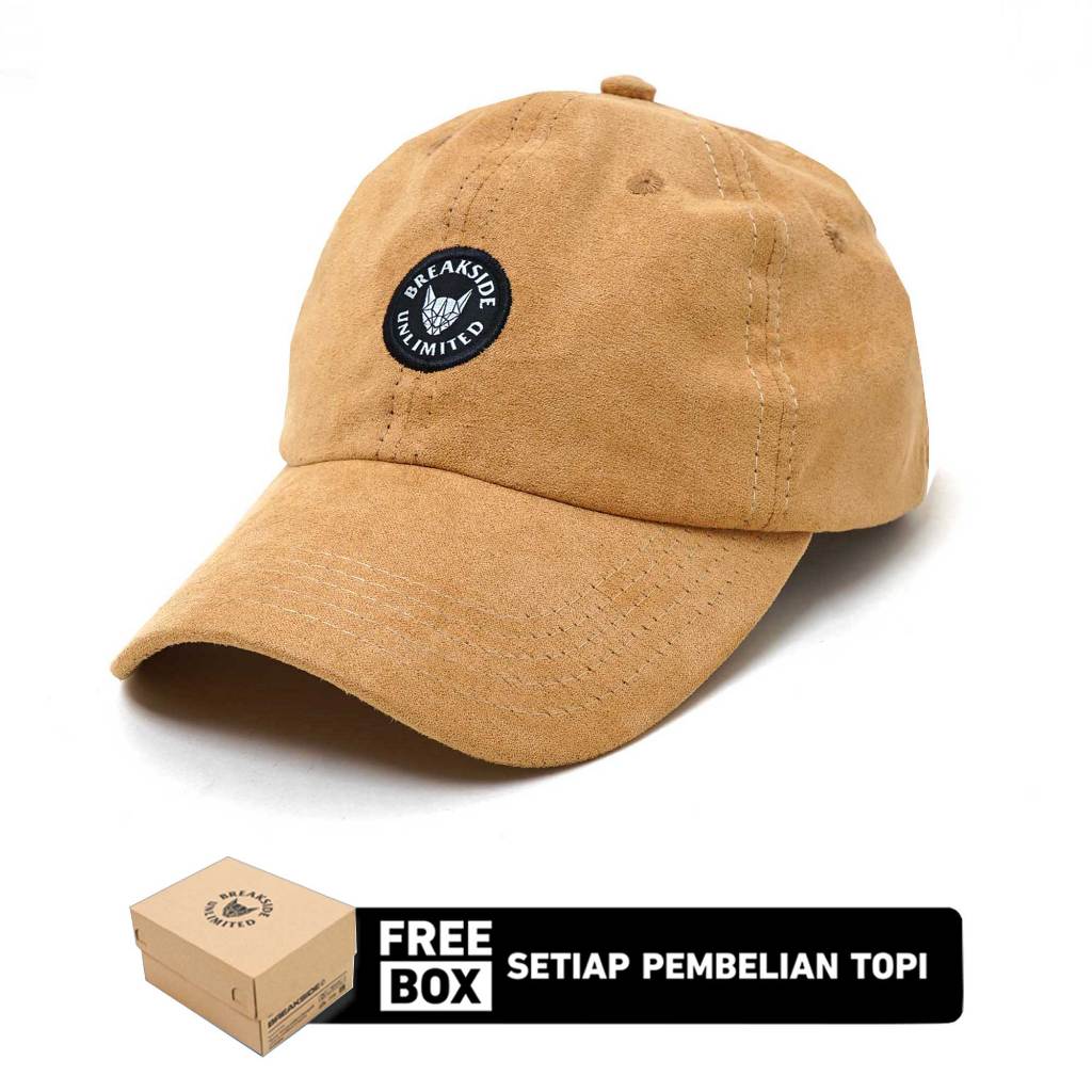 [FREE BOX] Breakside Polo Cap Axelle - Brown Topi Pria