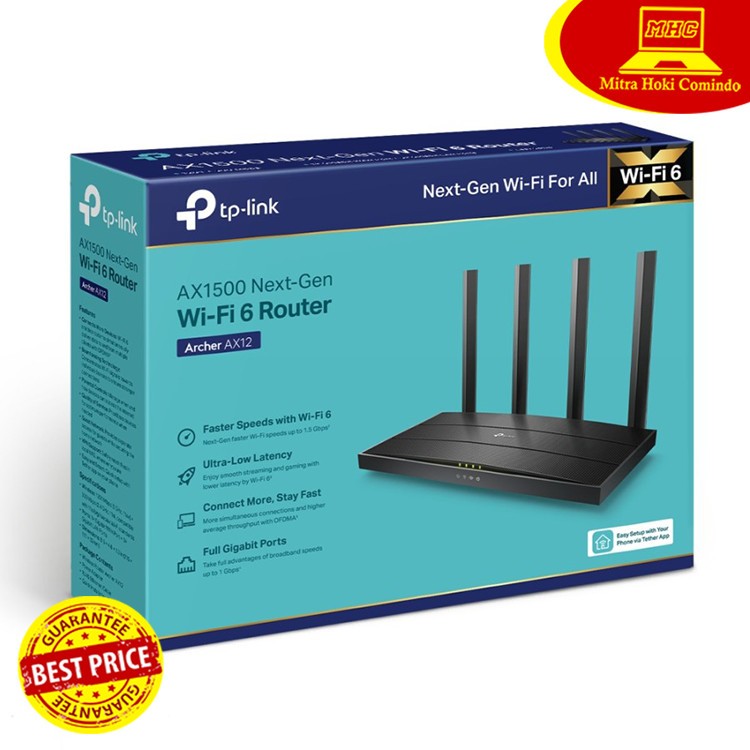 TP-LINK Archer AX12 AX1500 Wi-Fi 6 Router tplink archer ax12 ax 12