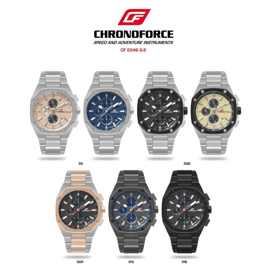 Jam Tangan Pria CHRONOFORCE CF 5346 G-2 Original Resmi