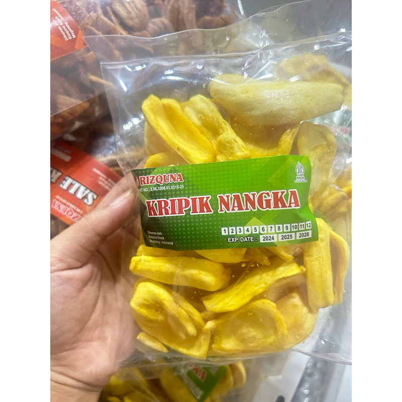 

keripik nangka rizquna snack buah nangka snack nangka