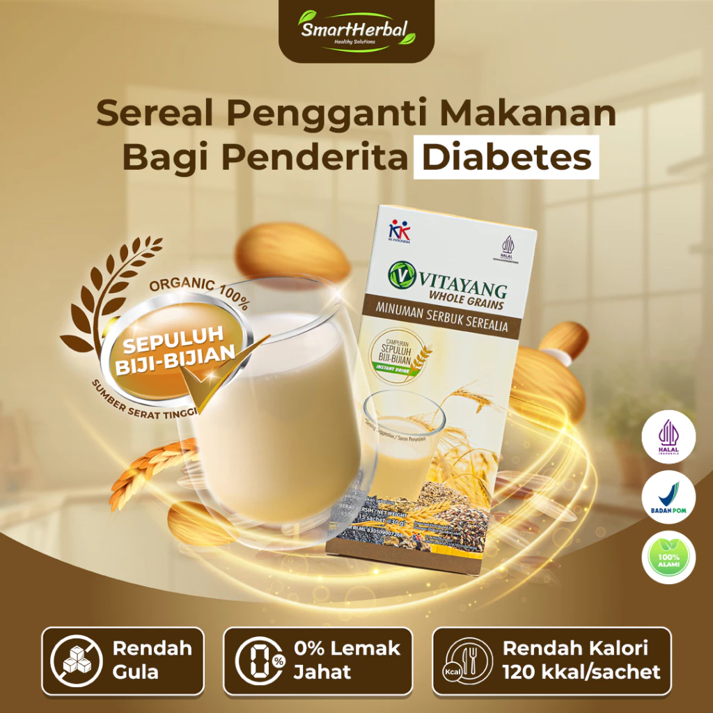 

Vitayang Whole Grains Sereal Efektif untuk Menurunkan Diabetes
