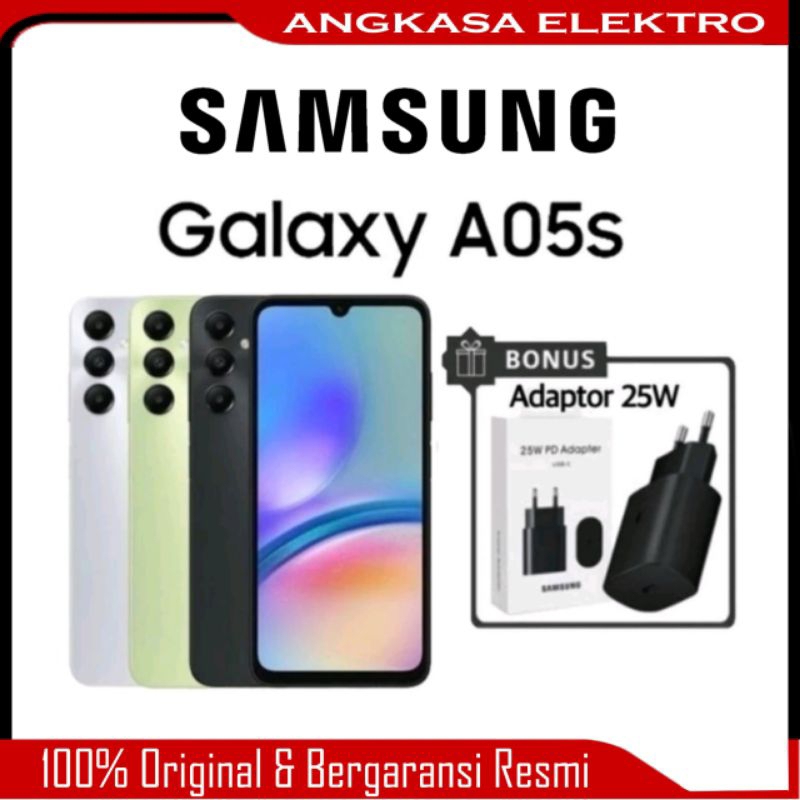 HP Samsung A05S Ram 6/128 GB - Batere 5000 mAh - Snapdragon 680 - Garansi Resmi