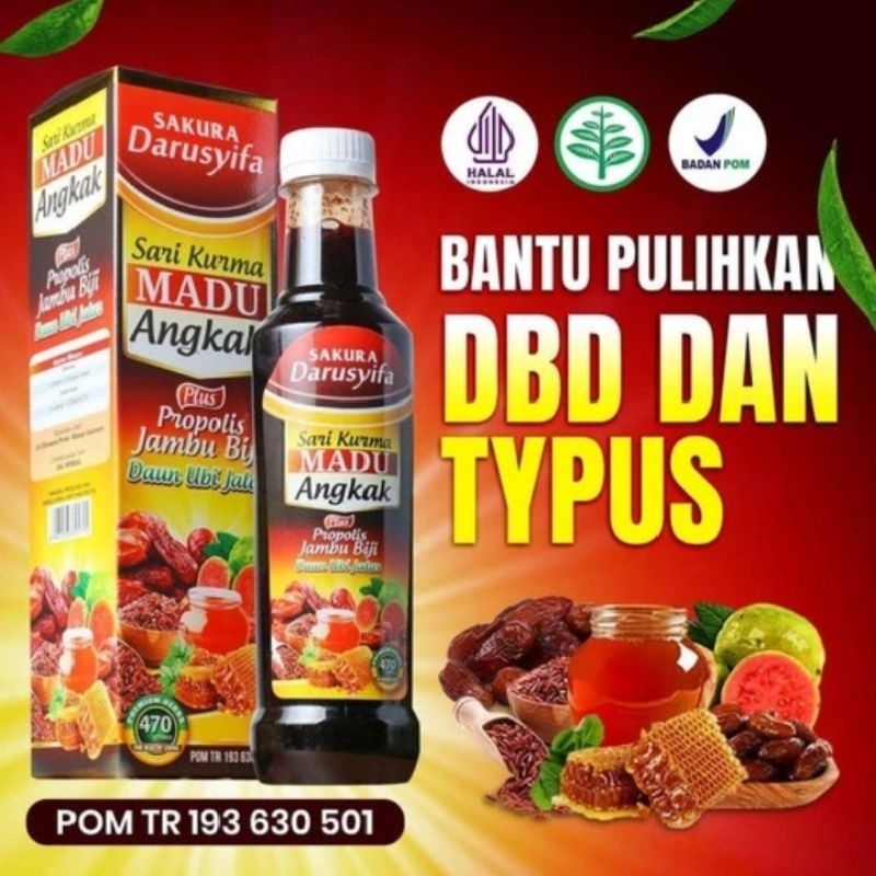 SARI KURMA MADU ANGKAK DARUSYIFA OBAT UNTUK DBD TYPUS DLL