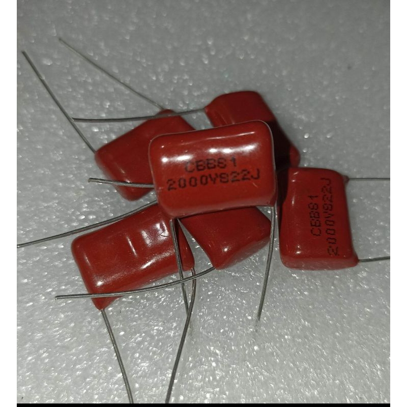 KAPASITOR MILAR 822J 2000V MYLAR 822 J 2000 VOLT CBB22