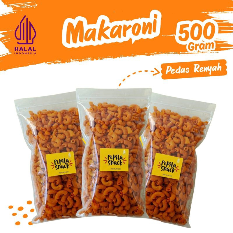 

Makaroni Pipa Bantet Pedas Renyah 500gram