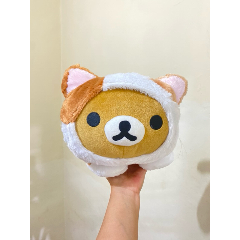 Boneka Karakter Rilakkuma Kostum Kucing size 32x22cm Original / Boneka Rilakkuma Kostum Kucing / Bon