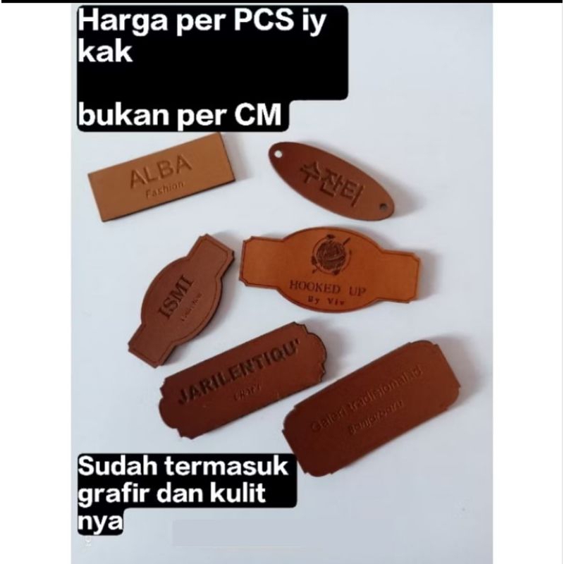 

LABEL KULIT| LABEL AKRILIK | LABEL HIJAB KULIT | LABEL BAJU KULIT | LABEL TAS KULIT | LABEL KULIT GRAFIR | LABEL KULIT UKIR