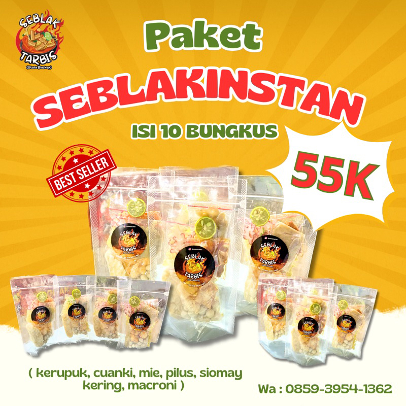 

PAKET 12 SEBLAK INSTAN TARBIS ENAK