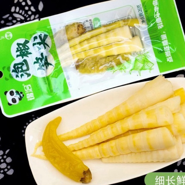 

(HALAL) 35grBamboo Shot Spicy vegetarian / Bamboo Shoot Tip 泡椒笋尖竹笋