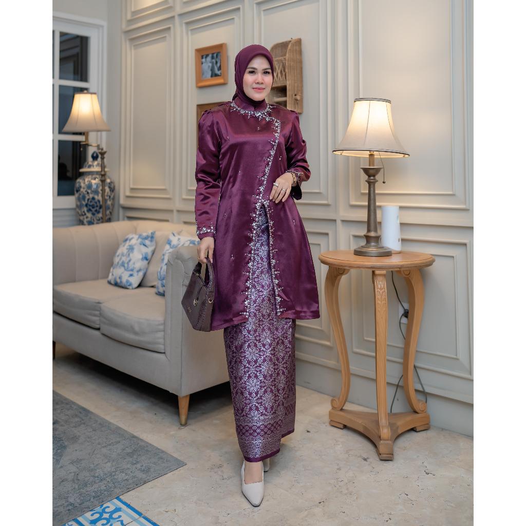 Set Kebaya Kurung Lylie / Kebaya Modern / Kebaya Terbaru/ Set Kebaya atasan dan bawahan