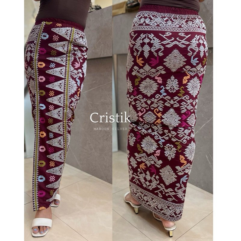 KAMEN JADI FULL STRAIT | KAMEN JADI STREIT SONGKET BORDIR TERMURAH - TERBARU -kamen jadi bordir stra