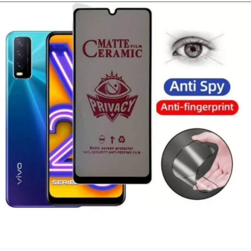 TEMPERED GLASS FULL MATTE VIVO Y77 2022 Y77E Y77E T1 Y77S Y79 LAMA