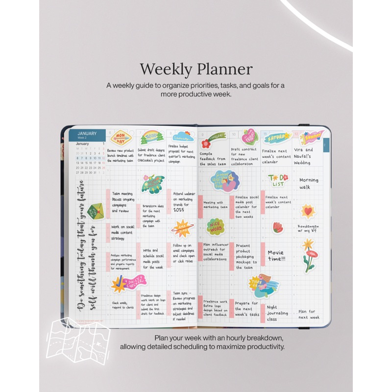 

Planner 2025 Weekly Planner Monthly Planner Life Plan Journal