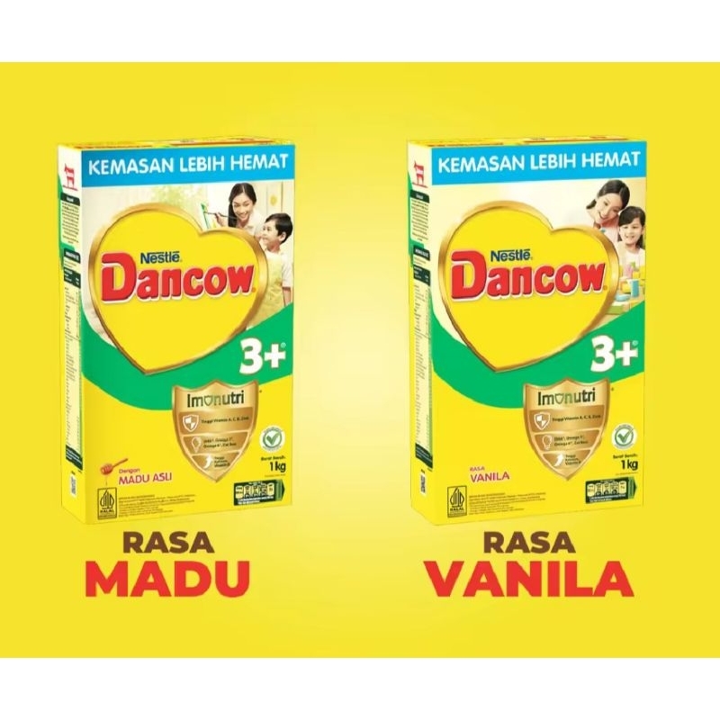 

DANCOW 3+ VANILA / MADU / COKELAT 1KG EXP.2026