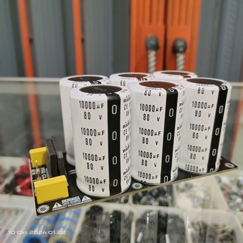 KIT PSU 6 ELCO + ELCO NICHICON PUTIH 10000UF 80V
