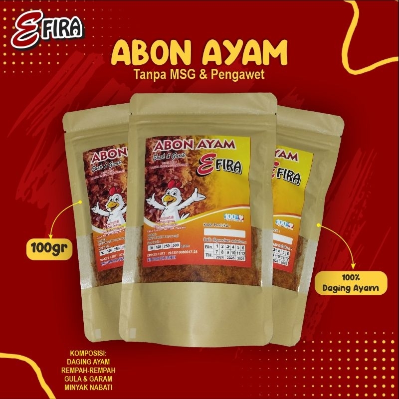 

abon ayam (tanpa MSG)