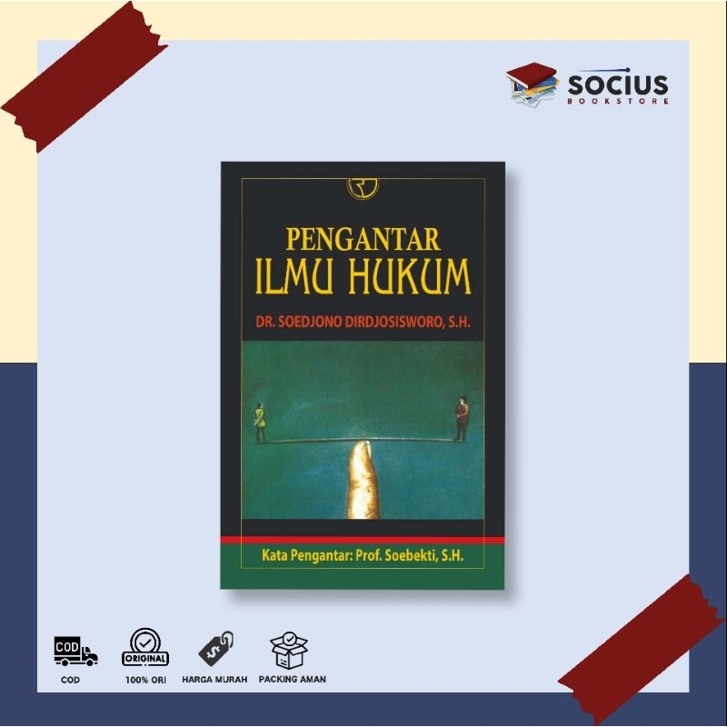 BUKU HUKUM [ ORIGINAL ] PENGANTAR ILMU HUKUM - SOEDJONO DIRDJOSISWORO - RAJAWALI PERS - SOCIUS BOOKS