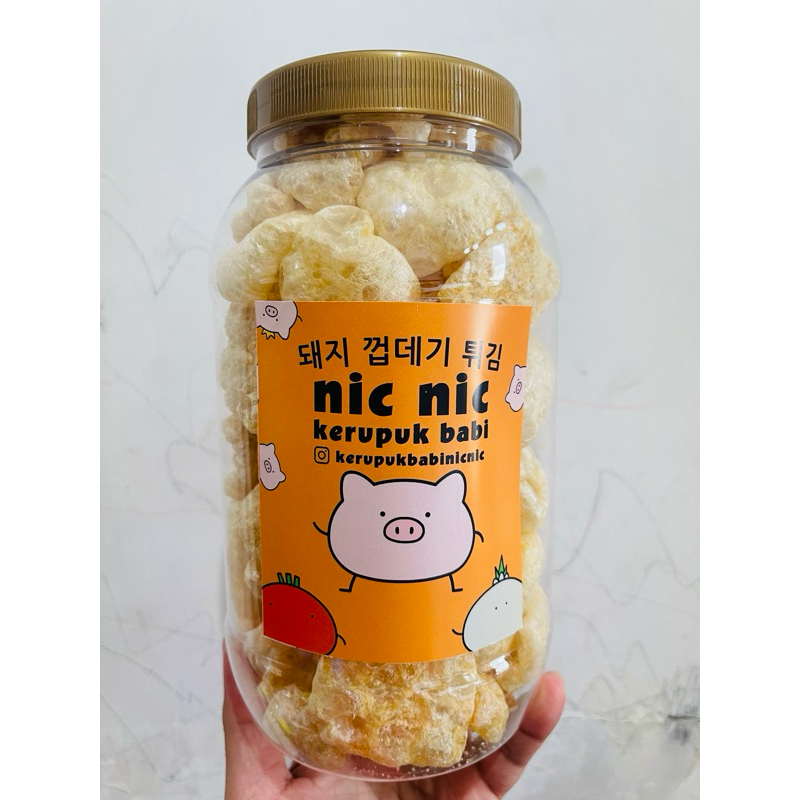 kerupuk babi nic nic ( non halal ) 2 liter