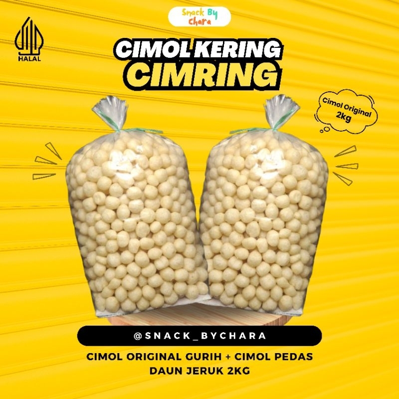 

Cimol Kering/Endog Lewo 2kg Rasa Original gurih Camilan Ringan Snack ByChara