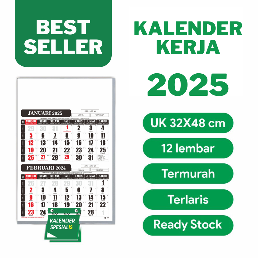 

KALENDER DINDING 2025 - KALENDER DWI WULAN 6 LEMBAR TERMURAH