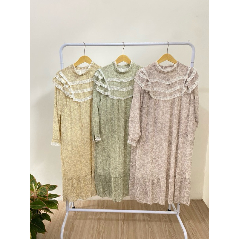 tunik vintage/tunik kondangan/tunik bunga/tunik motif/tunik renda/tunik motif renda vintage