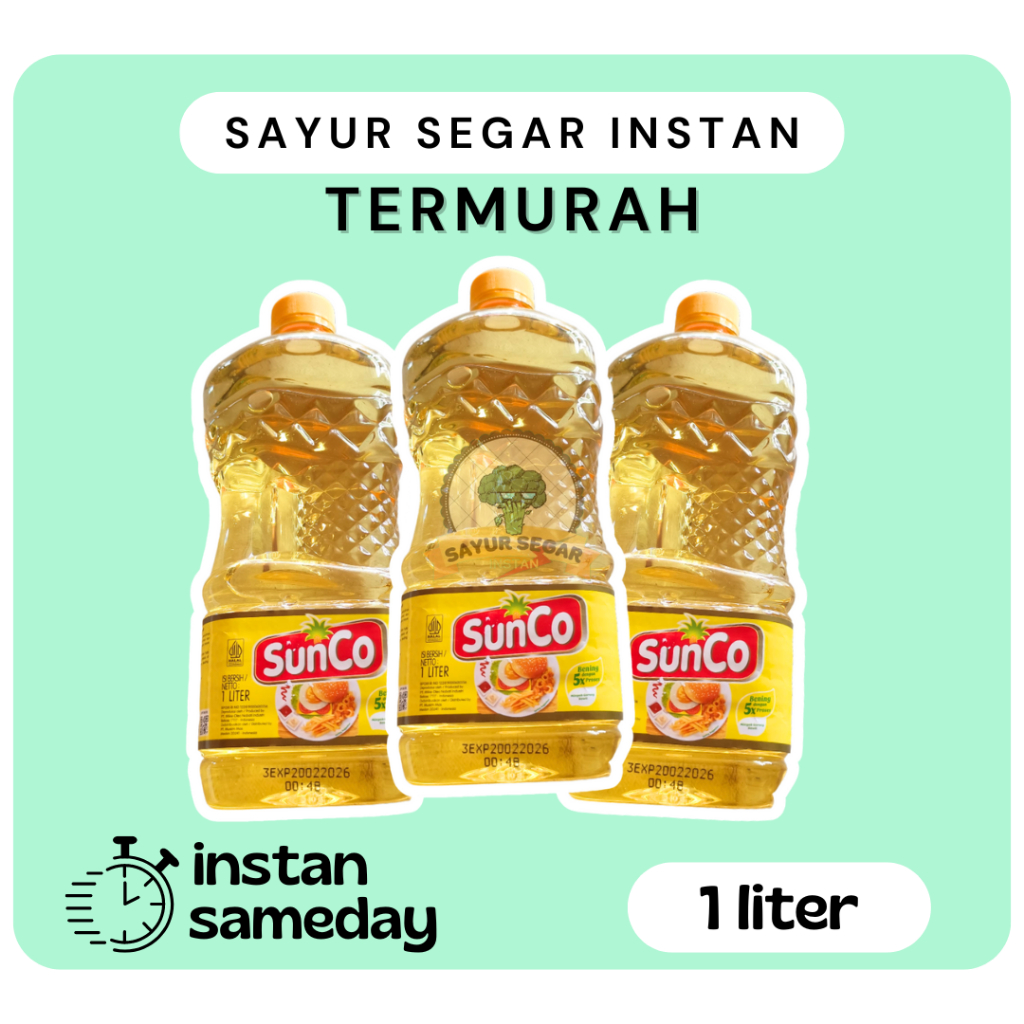 

Minyak Goreng Sunco 1liter Botol Termurah - Sayur segar Instan