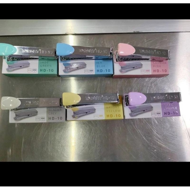 

stapler staples target HD-10 alat staples warna pastel