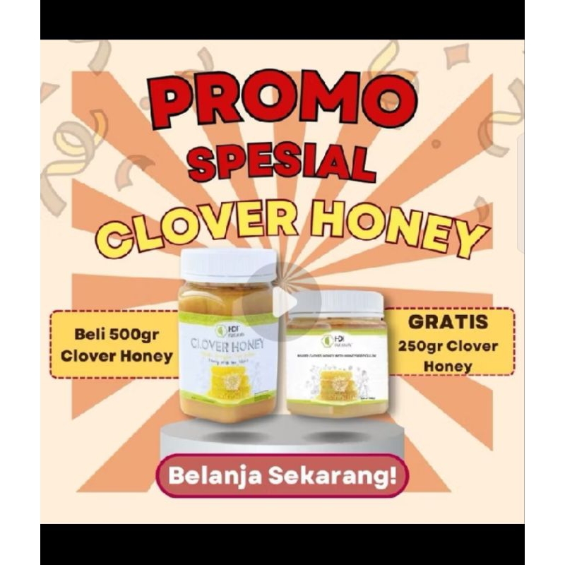 

paket budling clover honey hdl 500+250 gram