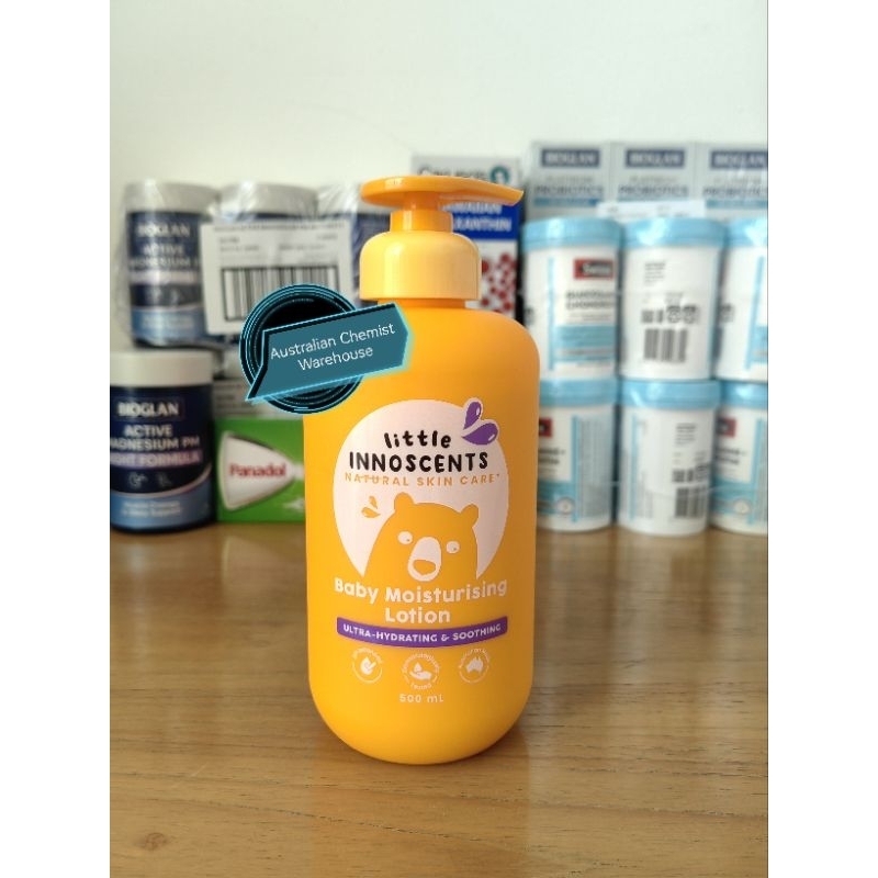 LITTLE INNOSCENTS NATURAL SKIN CARE Baby Moisturising Lotion 500mL - Made in Australia