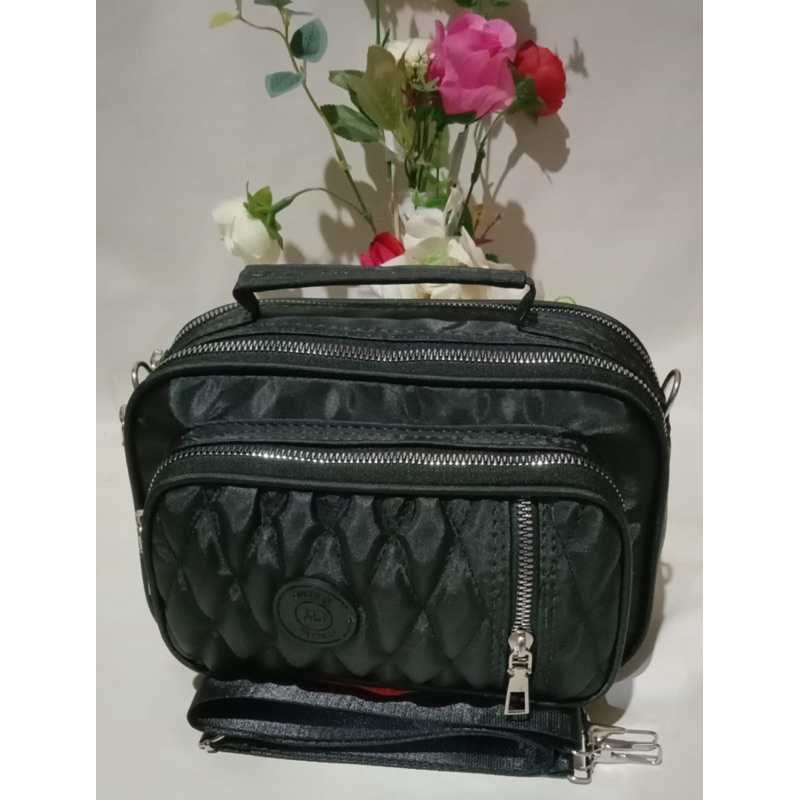 OZBI1103Tas Selempang Bahu Wanita Bordir 4 RuangTas viralTas Kekinian