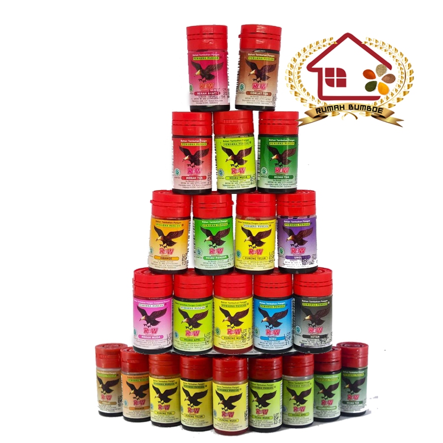 

(15 ml) RAJAWALI Pewarna Makanan Cap Rajawali Botol Pewarna Kue Aman