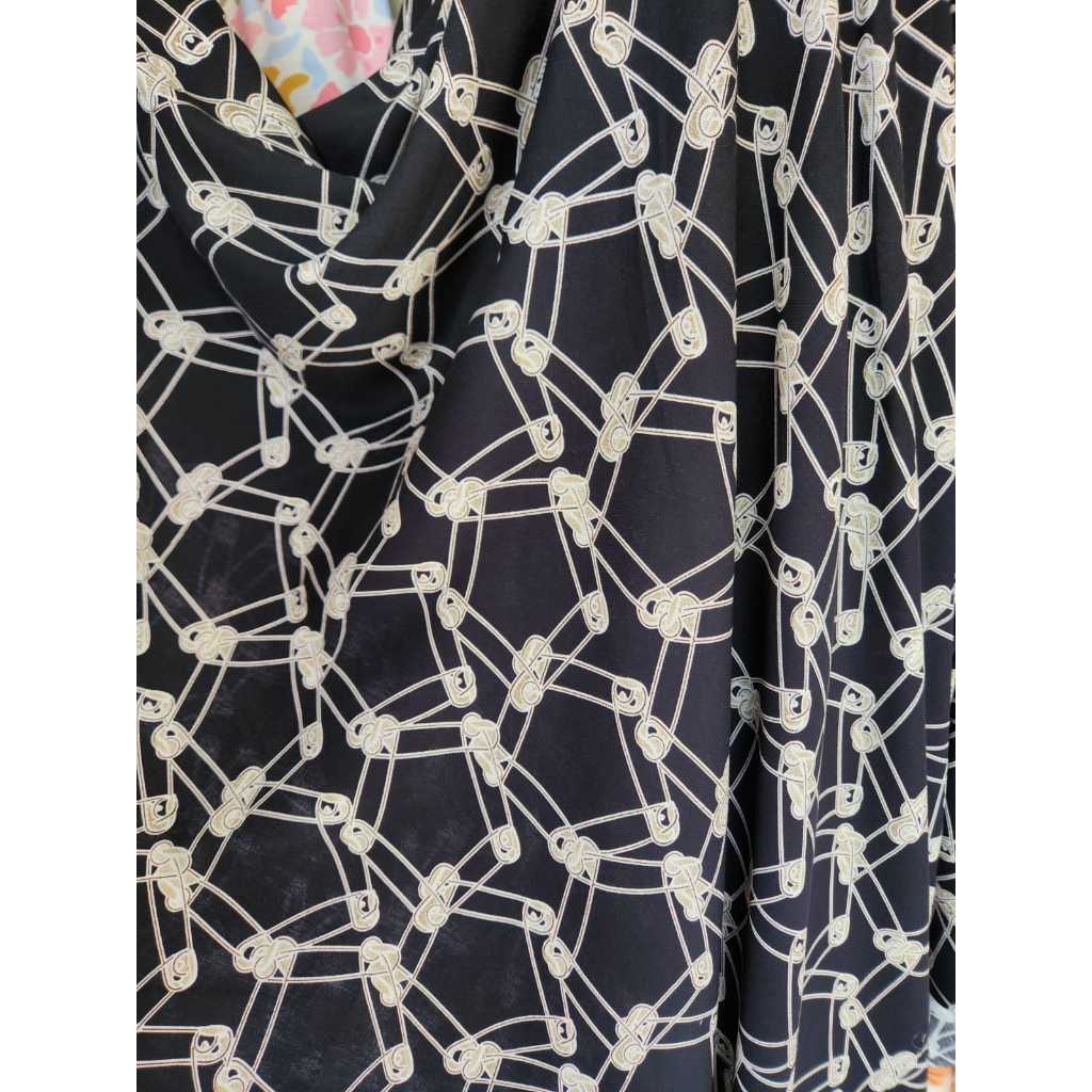 kain katun rayon viscose motif abstrak motif salur terbaru best seller