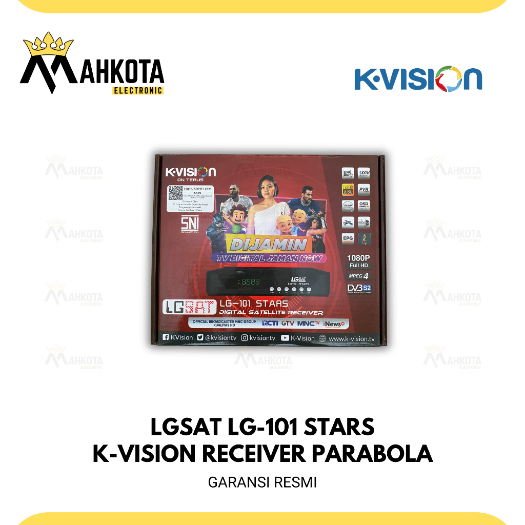 RECEIVER PARABOLA DIGITAL KVISION LGSAT LG-101 STARS GOL