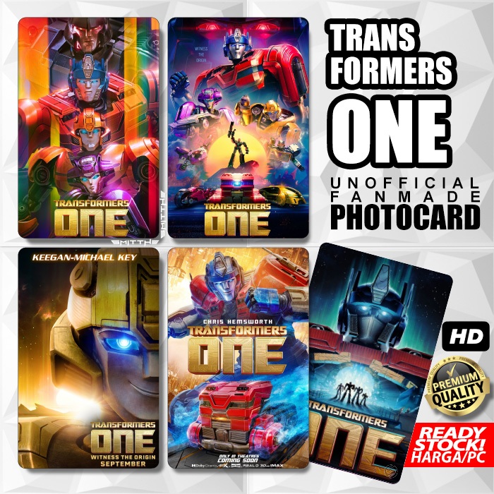 Photocard TRANSFORMERS Rise of The Beast One Unofficial Photo Card Kartu