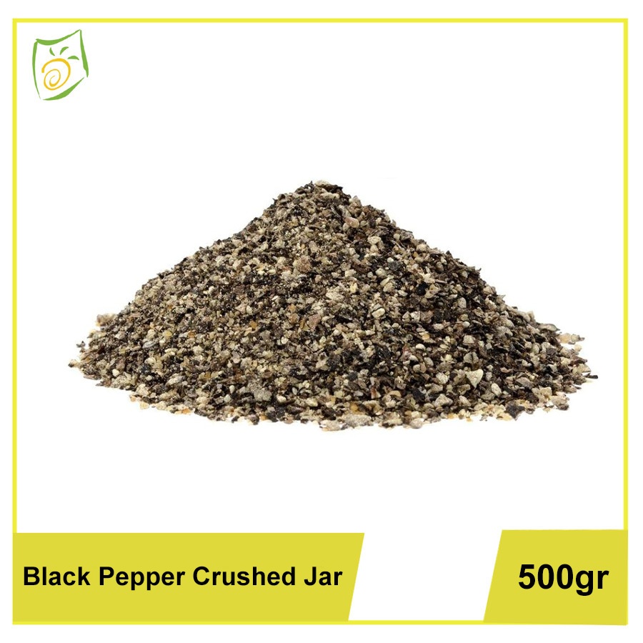 

Black Pepper Crushed Jar / Lada Hitam Pecah 500g